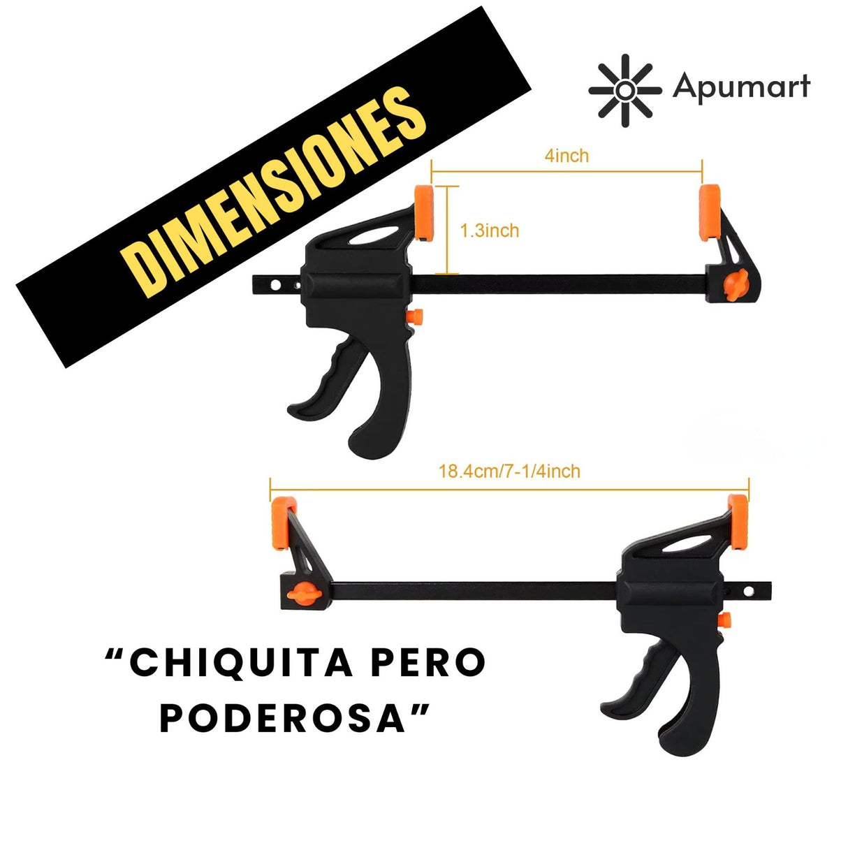 Prensa Sargento Tipo F – Agarre Rápido para Instalación HVAC