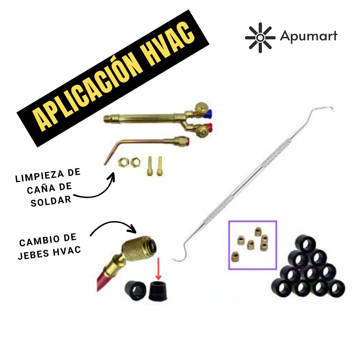 Pinza de Extracción y Limpieza HVAC – Acero Inoxidable 17 cm