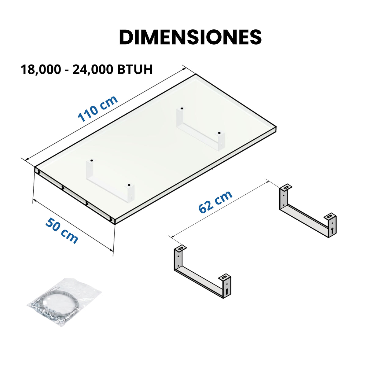CI-18/24™ Cubierta intemperie para Unidad Condensadora 18,000–24,000 BTU/h