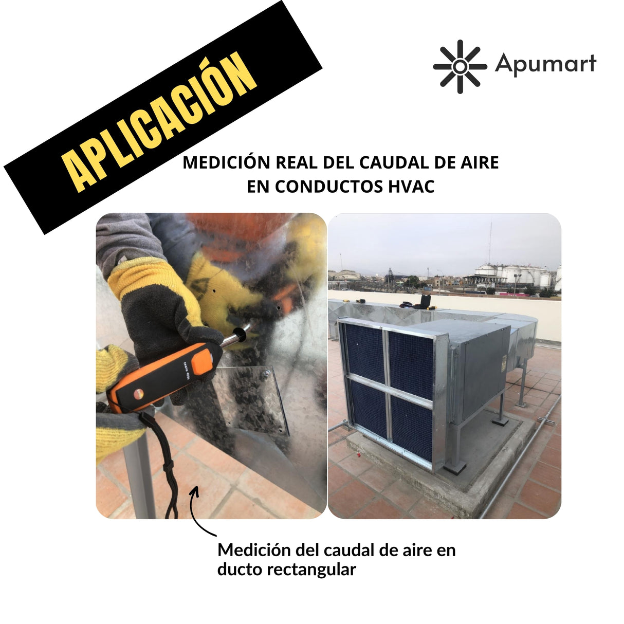 Alquiler de anemómetro Testo 405i calibrado para medición de caudal de aire HVAC