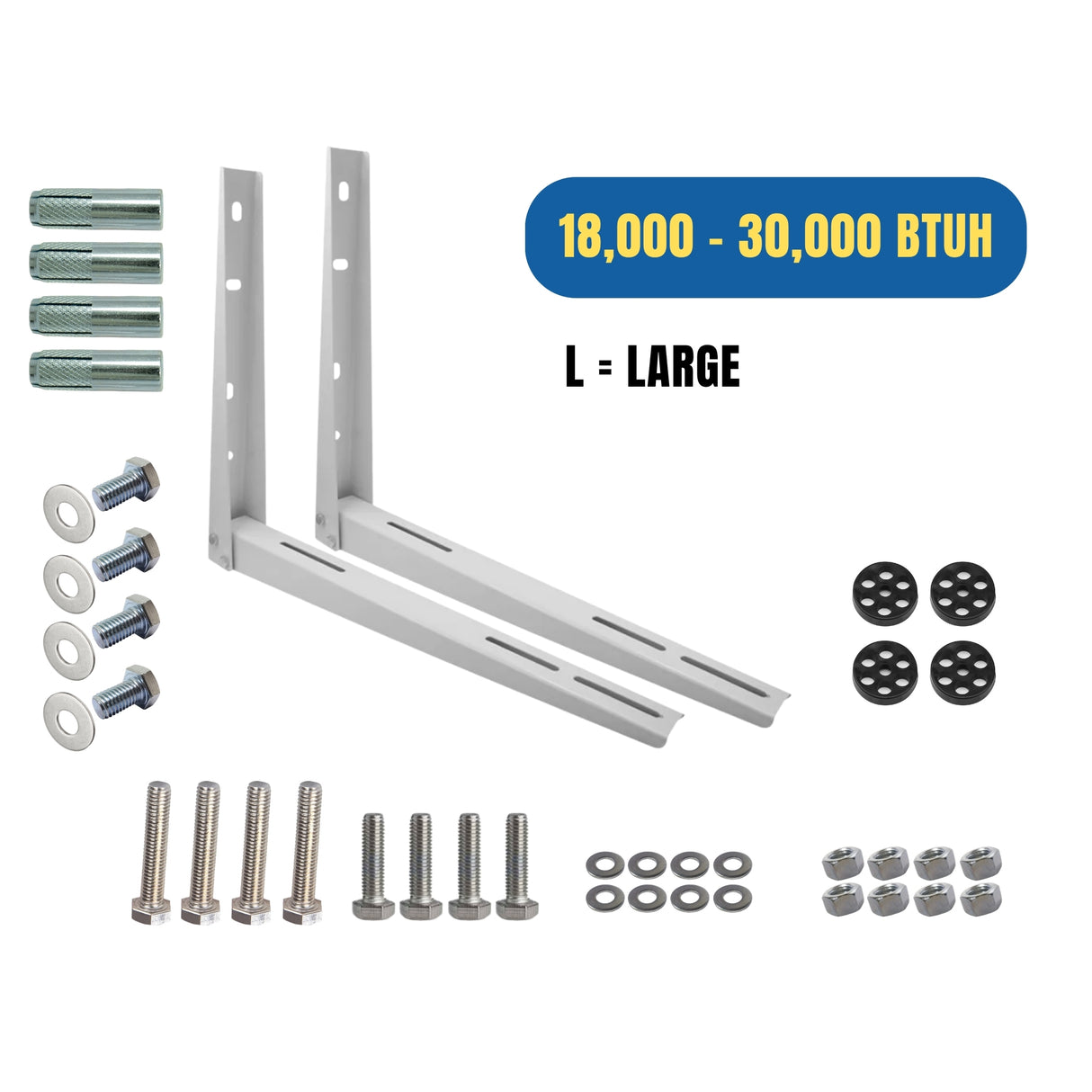 Soporte AC-BRACKET L para condensadoras 18,000–30,000 BTU/h