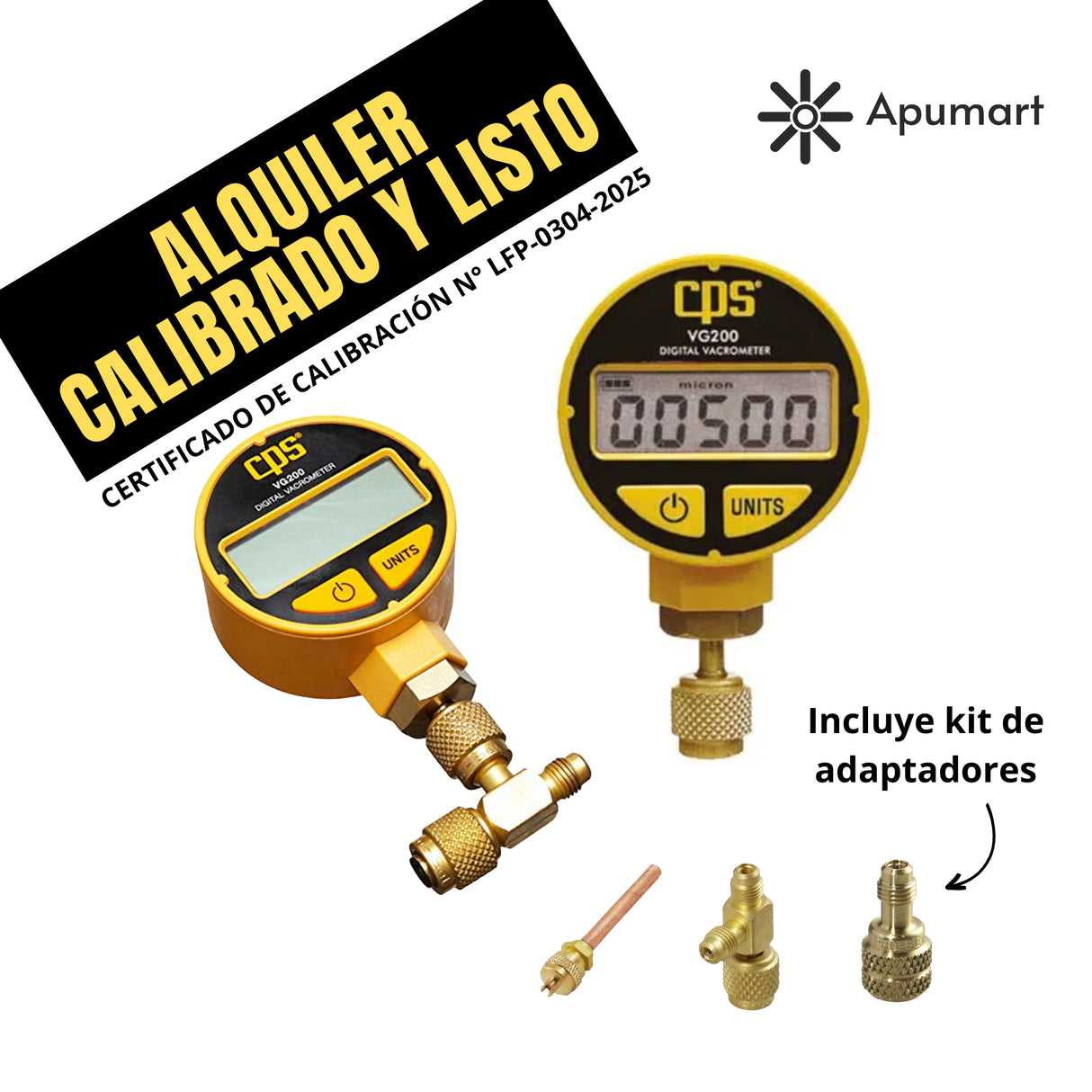 Vacuómetro CPS VG200 Calibrado