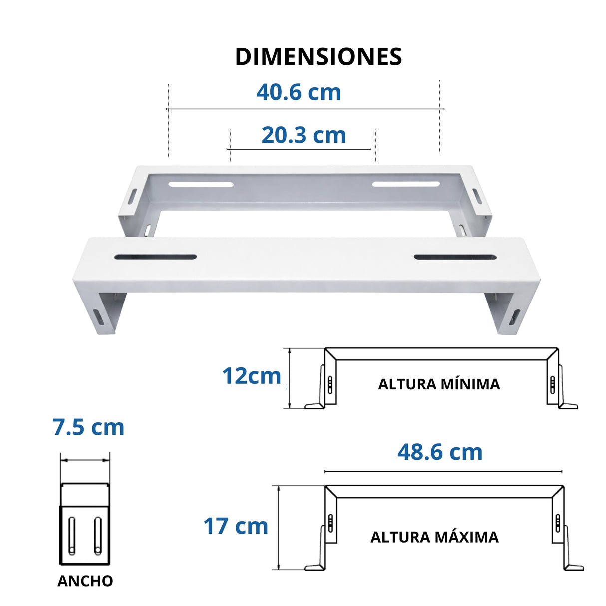 SPLITSTAND™ SN – Soporte Regulable para Unidad Condensadora de Aire Acondicionado (12,000–30,000 BTU/h)