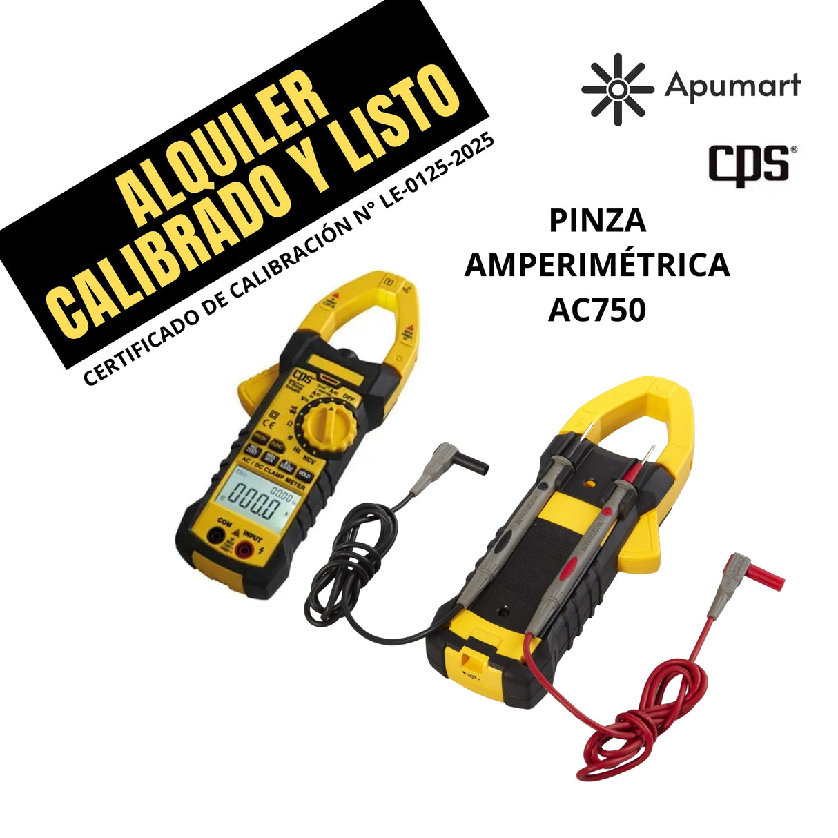 Pinza Amperimétrica CPS AC750 – Calibrada