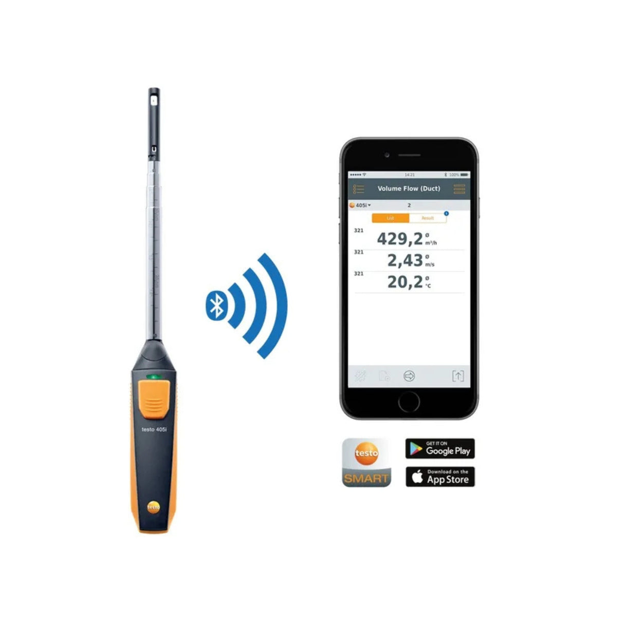 Anemómetro Testo 405i