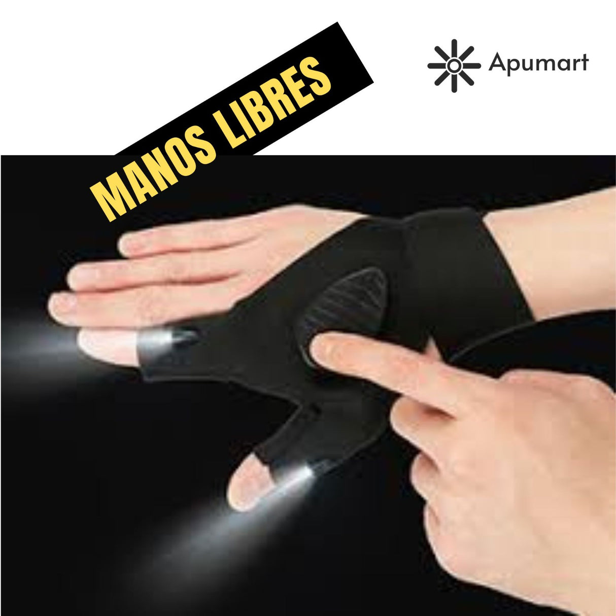Guantes con Linterna LED Recargables – Para Electricistas y Técnicos