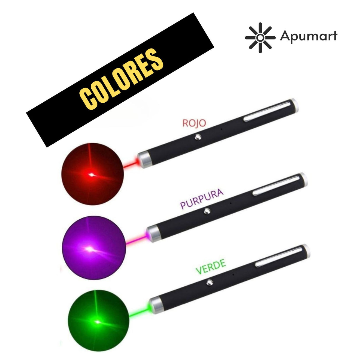 Puntero Láser Recargable USB 3 Colores – Profesional HVAC y Presentaciones