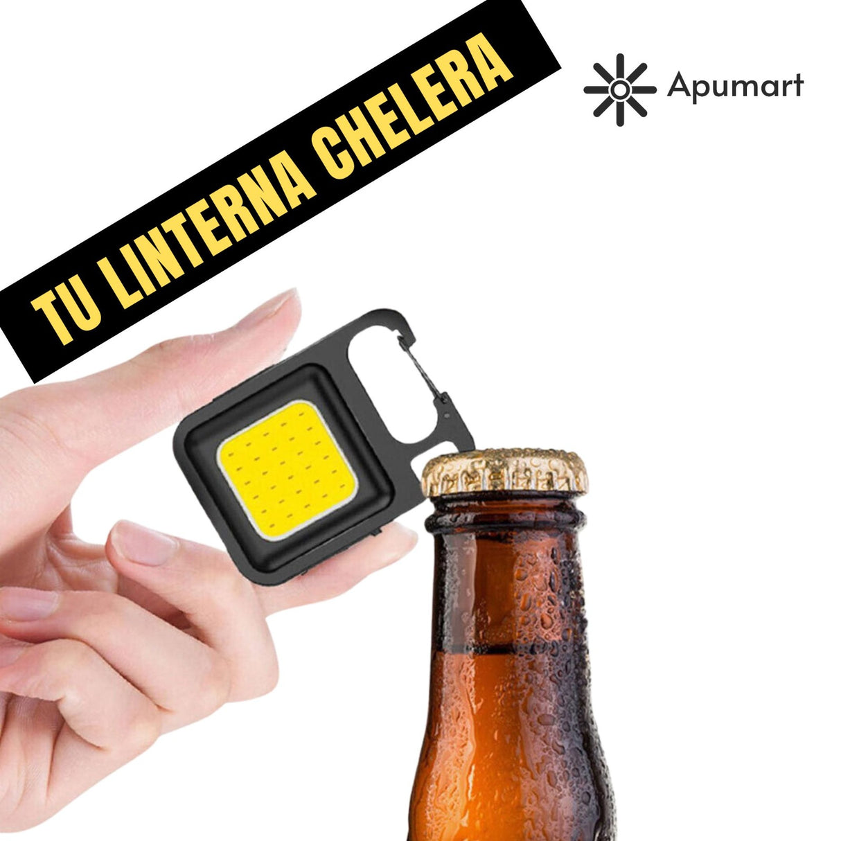 Mini Linterna LED Magnética Recargable – 800 Lm con Estuche