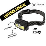 Linterna Frontal Recargable LED – Sensor y Carga Tipo C