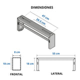 SplitStand™ VRF-H Soporte para Condensadoras Mini VRF con Porta-Bandeja
