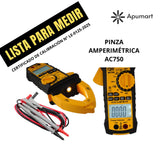 Pinza Amperimétrica CPS AC750 – Calibrada