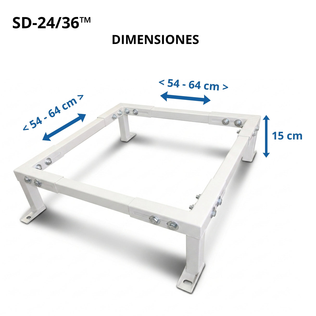 SD-24/36™ Base Metálica Regulable para Condensadoras de Tiro Vertical 24,000–36,000 BTU/h