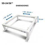 SD-24/36™ Base Metálica Regulable para Condensadoras de Tiro Vertical 24,000–36,000 BTU/h