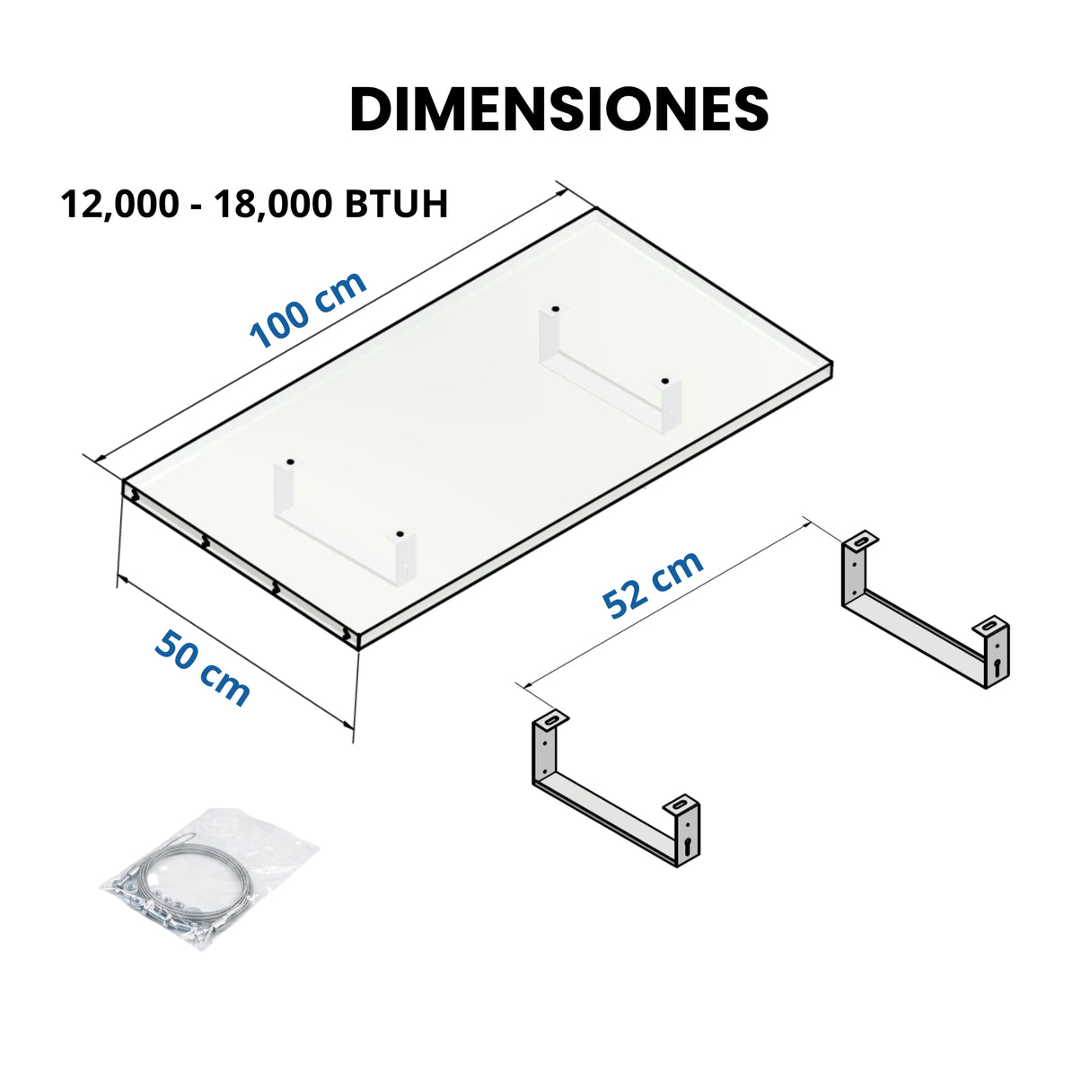 CI-12/18™ Cubierta intemperie para Unidad Condensadora 12,000–18,000 BTU/h