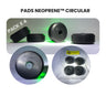 Espaciadores de jebe neoprene multiuso / Caucho antivibración – Pack x4, Ø39.5 mm, Eje Ø10 mm, Espesor 20.5 mm