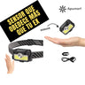 Linterna Frontal Recargable LED – Sensor y Carga Tipo C