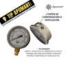 Alquiler de Manómetro de Glicerina 0–300 PSI Calibrado para Pruebas Hidrostáticas