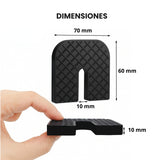 Espaciadores de jebe neoprene multiuso / Caucho antivibración tipo U (Pack x4)