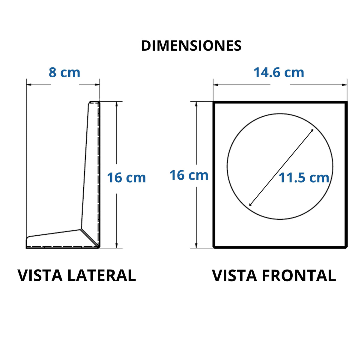 L-STAND™ – Soporte Metálico Tipo “L” para Manómetros Diferenciales HVAC