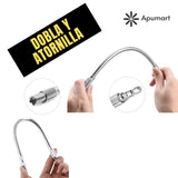 Juego de Ejes Flexibles para Taladro – 20 cm y 30 cm en Acero Inoxidable