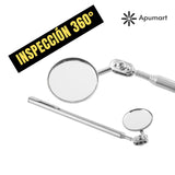 Espejo Telescópico de Inspección – 30 mm, Rotación 360° para Soldadura y Taller