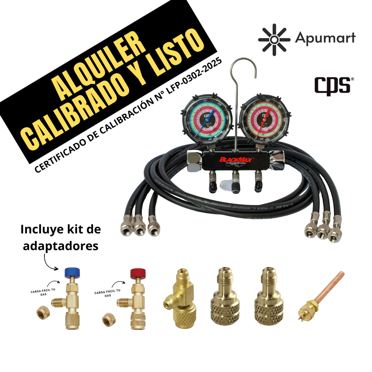 Manómetro CPS Calibrado – Refrigeración y Aire Acondicionado