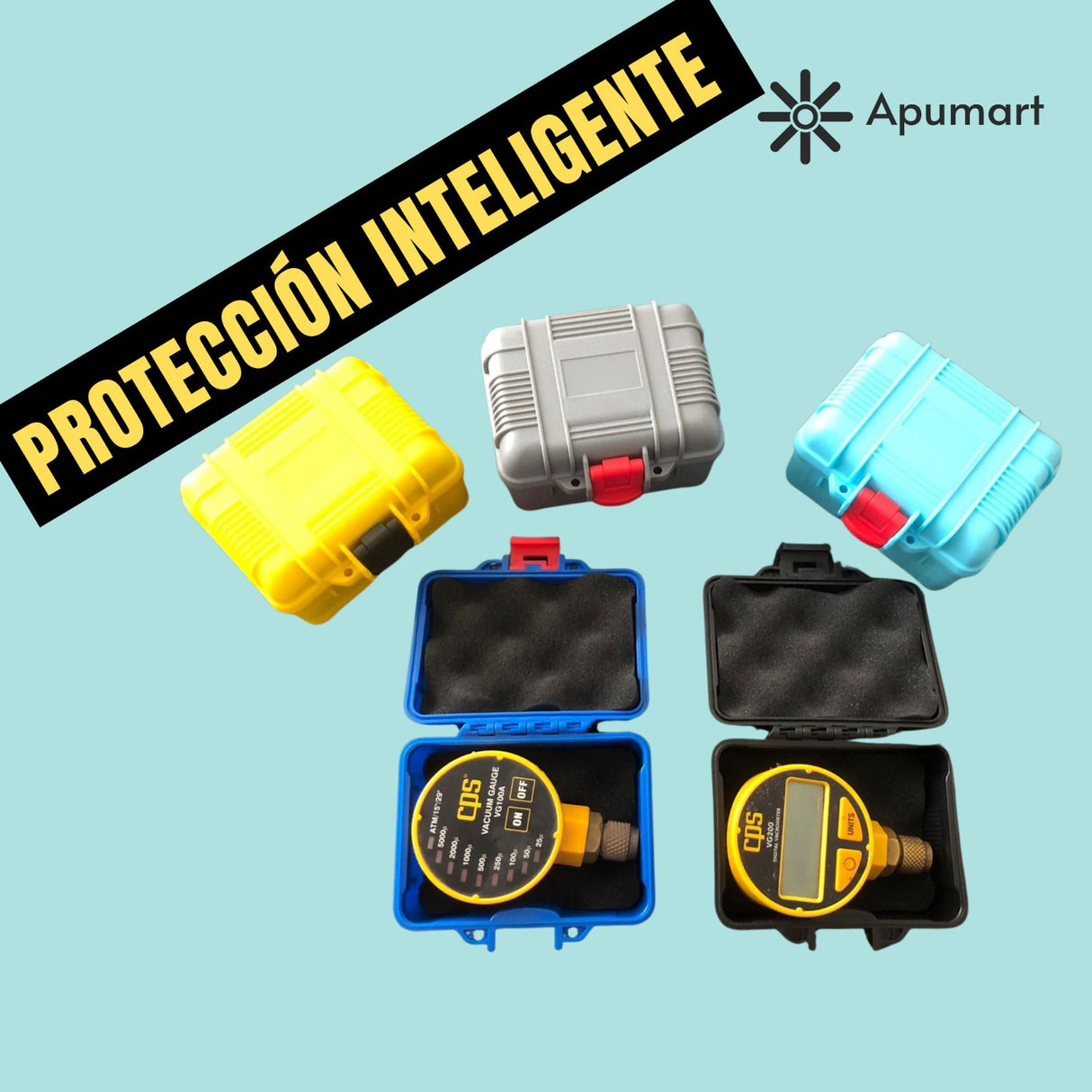 Maleta Porta Vacuómetro HVAC – ABS Resistente a Golpes
