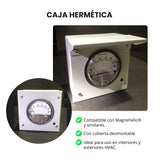 CAJA DX™ – Caja Hermética Metálica para Manómetros Diferenciales
