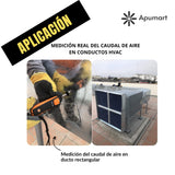 Alquiler de anemómetro Testo 405i calibrado para medición de caudal de aire HVAC