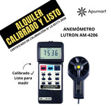 Alquiler de Anemómetro Lutron AM-4206
