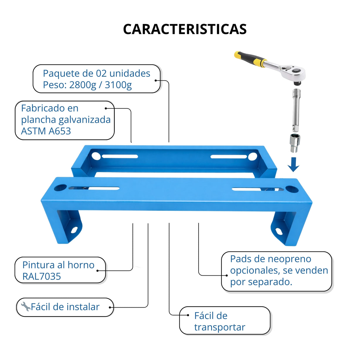 SPLITSTAND™ SR – Soporte Tipo Mesa para Unidad Condensadora (12,000–30,000 BTU/h)