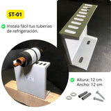 ST-01 – Soporte fijo para Tubería de Refrigeración 12x12 cm