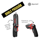 Destornillador Eléctrico Portátil Recargable – Uso Hogar y Taller