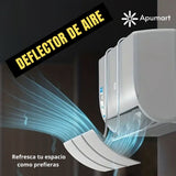 Deflector de Aire Acondicionado Ajustable – Anti-Soplado Universal