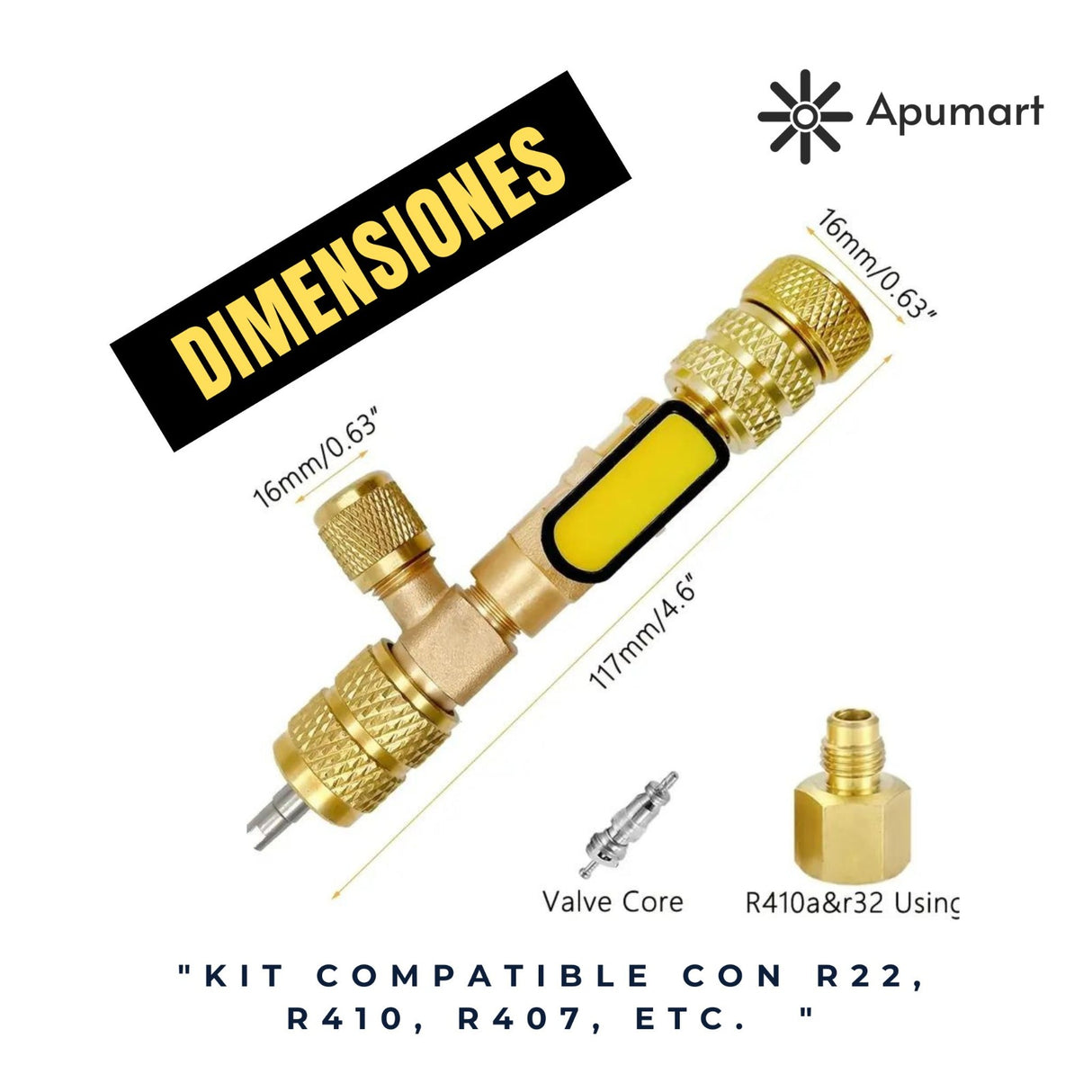 Herramienta de Extracción de Núcleo HVAC – Válvulas 1/4″ & 5/16″