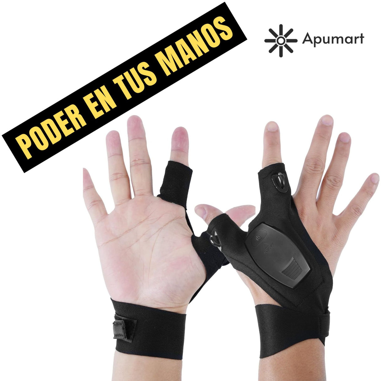 Guantes con Linterna LED Recargables – Para Electricistas y Técnicos