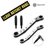 Llave Ratchet HVAC (Trinquete) para Válvulas de Refrigeración 1/4", 3/8", 5/16"