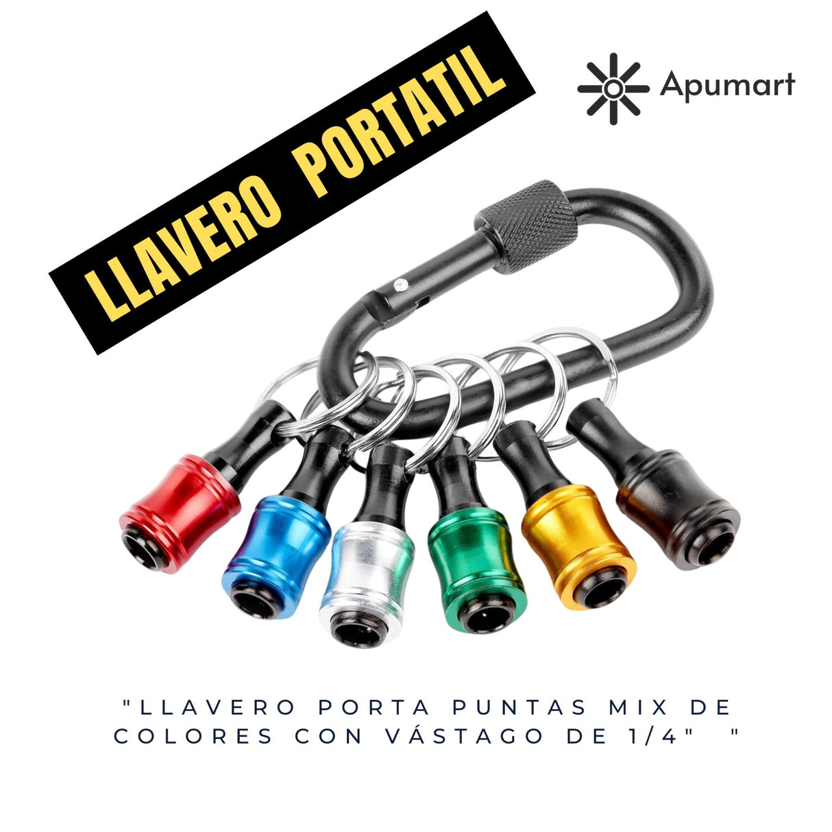 Llavero Porta Puntas Magnético – Organizador de Brocas y Punteras