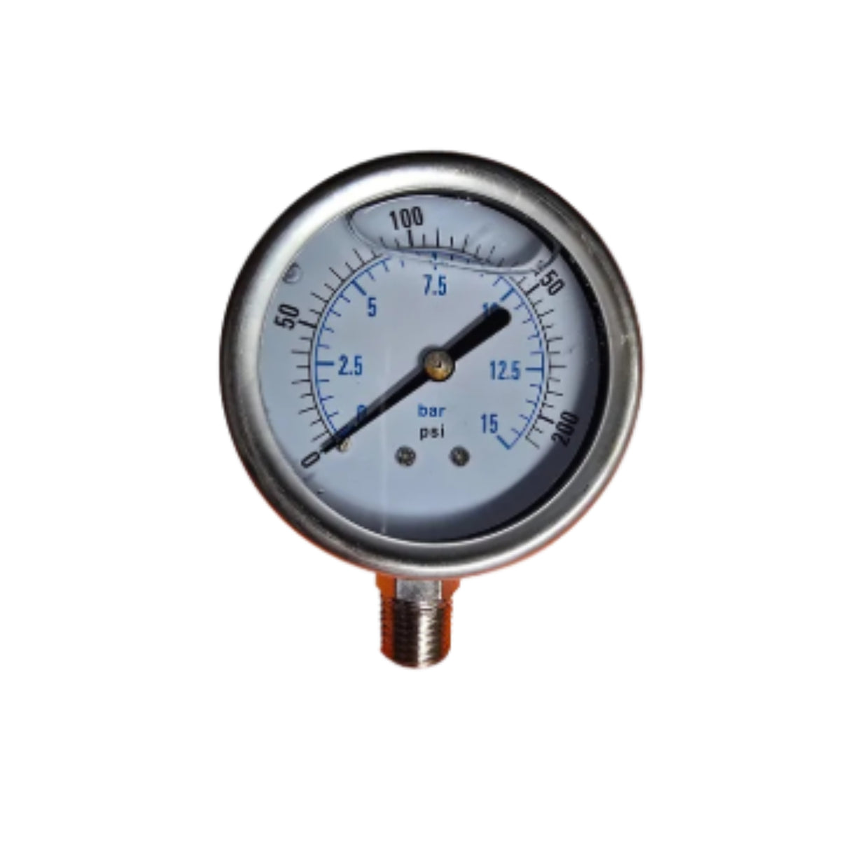 Manómetro de Glicerina 0–200 PSI – Pruebas Hidrostáticas