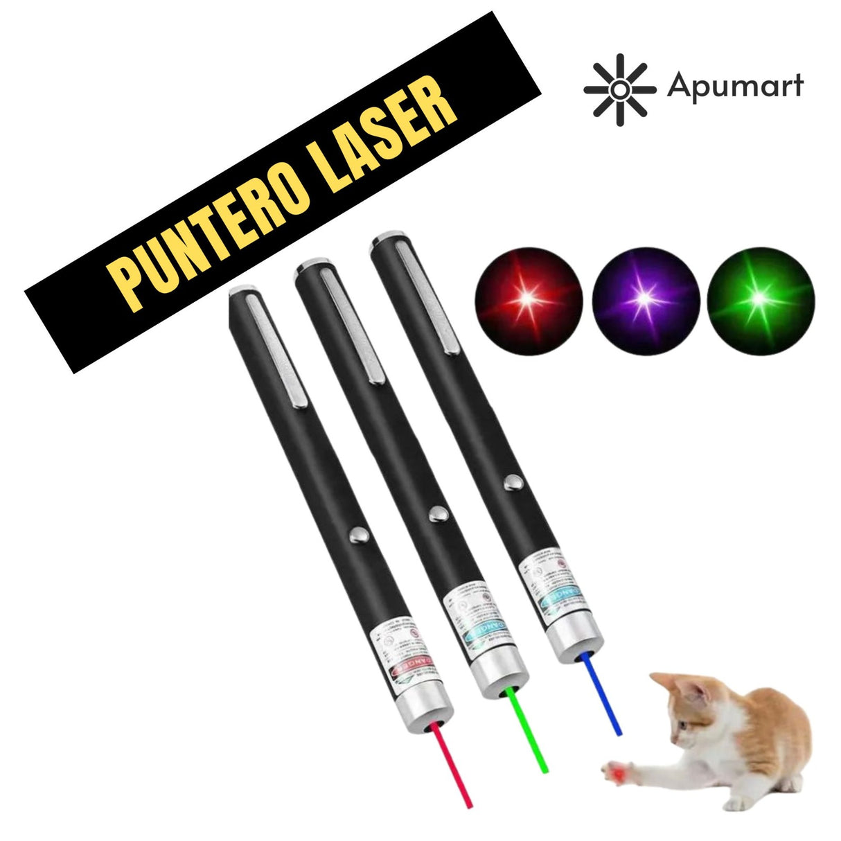 Puntero Láser Recargable USB 3 Colores – Profesional HVAC y Presentaciones