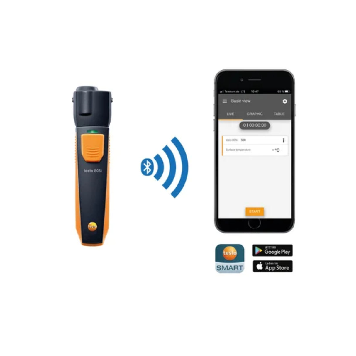Termómetro Infrarrojo Testo 805i – Bluetooth