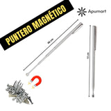 Puntero Magnético Telescópico de Acero Inoxidable – Recolector de Metales