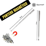 Puntero Magnético Telescópico de Acero Inoxidable – Recolector de Metales