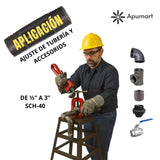 Prensa De Tubo Manual Hasta 3" Ridgid – Uso Taller/Obra