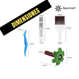 Kit de Mantenimiento HVAC – Cepillos y Peines de Limpieza para Aletas