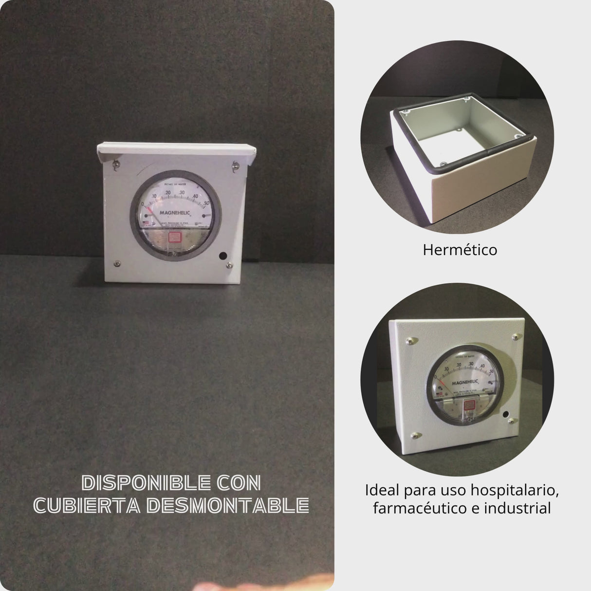 CAJA DX™ – Caja Hermética Metálica para Manómetros Diferenciales