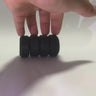 Espaciadores de jebe neoprene multiuso / Caucho antivibración – Pack x4, Ø39.5 mm, Eje Ø10 mm, Espesor 20.5 mm