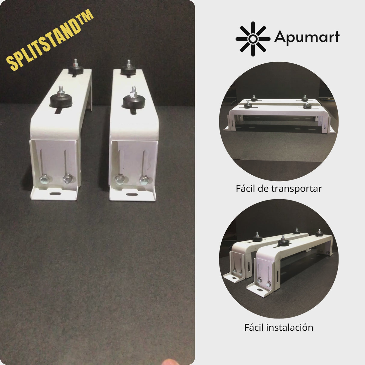 SPLITSTAND™ – Soporte Regulable Universal Tipo Mesa para Unidad Condensadora de Aire Acondicionado (12,000–30,000 BTU/h)